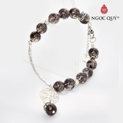 Vòng tay đá Thạch anh tự nhiên phối charm - Mẫu VC0643 - Ngọc Quý