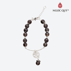 Vòng tay đá Thạch anh tự nhiên phối charm - Mẫu VC0643 - Ngọc Quý