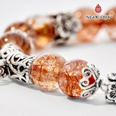 Vòng tay đá Thạch anh tự nhiên phối charm - Mẫu VC0644 - Ngọc Quý