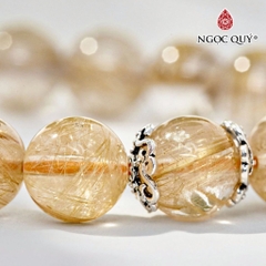 Vòng tay đá Thạch anh tự nhiên phối charm - Mẫu VC0645 - Ngọc Quý