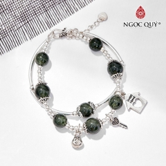 Vòng tay đá Thạch anh tự nhiên phối charm - Mẫu VC0646 - Ngọc Quý