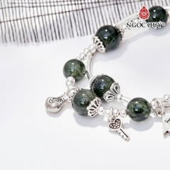 Vòng tay đá Thạch anh tự nhiên phối charm - Mẫu VC0646 - Ngọc Quý