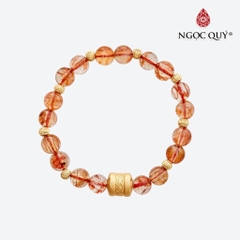 Vòng tay đá Thạch anh tự nhiên phối charm - Mẫu VC0647 - Ngọc Quý