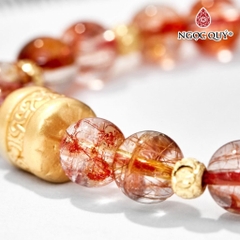 Vòng tay đá Thạch anh tự nhiên phối charm - Mẫu VC0647 - Ngọc Quý