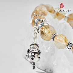 Vòng tay đá Thạch anh tự nhiên phối charm - Mẫu VC0654 - Ngọc Quý