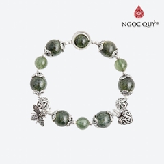 Vòng tay đá Thạch anh tự nhiên phối charm - Mẫu VC0655 - Ngọc Quý
