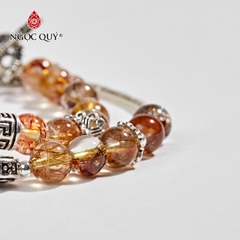 Vòng tay đá Thạch anh ưu linh tự nhiên phối charm - Mẫu VC0656 - Ngọc Quý