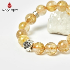 Vòng tay đá Thạch anh tự nhiên phối charm - Mẫu VC0673 - Ngọc Quý