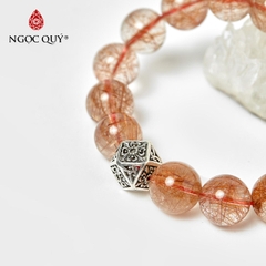 Vòng tay đá Thạch anh tự nhiên phối charm - Mẫu VC0674 - Ngọc Quý