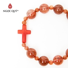 Vòng tay đá Thạch anh tự nhiên phối charm - Mẫu VC0678 - Ngọc Quý