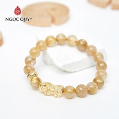 Vòng tay đá Thạch anh tự nhiên phối charm - Mẫu VC0681 - Ngọc Quý