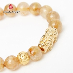 Vòng tay đá Thạch anh tự nhiên phối charm - Mẫu VC0681 - Ngọc Quý