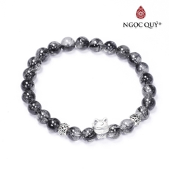 Vòng tay đá Thạch anh tự nhiên phối charm - Mẫu VC0692 - Ngọc Quý