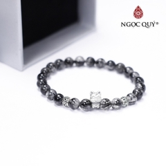 Vòng tay đá Thạch anh tự nhiên phối charm - Mẫu VC0692 - Ngọc Quý