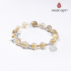 Vòng tay đá Thạch anh tự nhiên phối charm - Mẫu VC0693 - Ngọc Quý