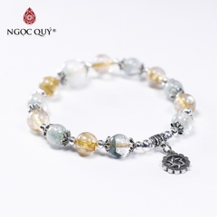 Vòng tay đá Thạch anh tự nhiên phối charm - Mẫu VC0694 - Ngọc Quý