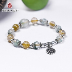 Vòng tay đá Thạch anh tự nhiên phối charm - Mẫu VC0694 - Ngọc Quý