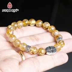 Vòng tay đá Thạch anh tự nhiên phối charm - Mẫu VC0698 - Ngọc Quý