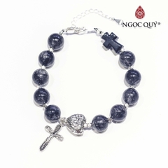 Vòng tay đá Thạch anh tự nhiên phối charm - Mẫu VC0701 - Ngọc Quý