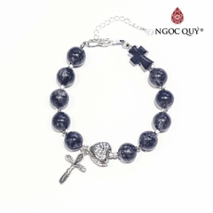 Vòng tay đá Thạch anh tự nhiên phối charm - Mẫu VC0701 - Ngọc Quý