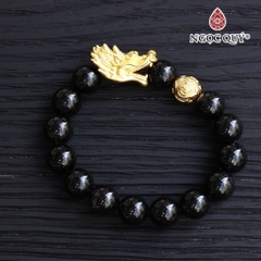 Vòng tay đá Thạch anh tự nhiên phối charm - Mẫu VC0703 - Ngọc Quý