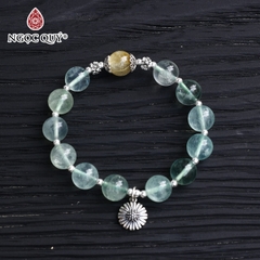 Vòng tay đá Thạch anh tự nhiên phối charm - Mẫu VC0709 - Ngọc Quý