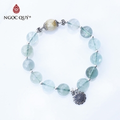 Vòng tay đá Thạch anh tự nhiên phối charm - Mẫu VC0709 - Ngọc Quý