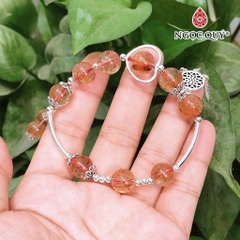 Vòng tay đá Thạch anh tự nhiên phối charm - Mẫu VC0722 - Ngọc Quý
