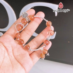 Vòng tay đá Thạch anh tự nhiên phối charm - Mẫu VC0722 - Ngọc Quý