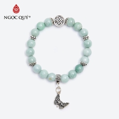 Vòng tay đá Cẩm thạch tự nhiên phối charm - Mẫu VC0724 - Ngọc Quý