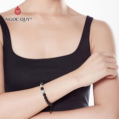 Vòng tay đá Obsidian tự nhiên phối charm - Mẫu VC0733 - Ngọc Quý