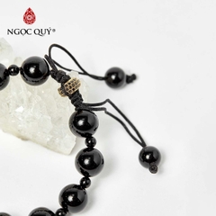 Vòng tay đá Obsidian tự nhiên phối charm - Mẫu VC0738 - Ngọc Quý