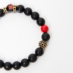 Vòng tay đá Obsidian tự nhiên phối charm - Mẫu VC0739 - Ngọc Quý