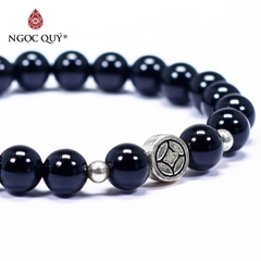Vòng tay đá Obsidian tự nhiên phối charm - Mẫu VC0742 - Ngọc Quý