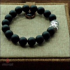 Vòng tay đá Obsidian tự nhiên phối charm - Mẫu VC0748  - Ngọc Quý