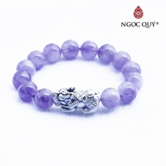 Vòng tay đá Thạch anh tự nhiên phối charm - Mẫu VC0749 - Ngọc Quý