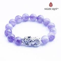 Vòng tay đá Thạch anh tự nhiên phối charm - Mẫu VC0749 - Ngọc Quý