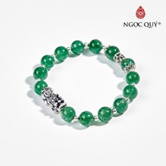 Vòng tay đá Thạch anh tự nhiên phối charm - Mẫu VC0750 - Ngọc Quý