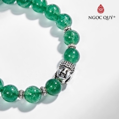 Vòng tay đá Thạch anh tự nhiên phối charm - Mẫu VC0752 - Ngọc Quý