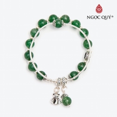 Vòng tay đá Thạch anh tự nhiên phối charm - Mẫu VC0755 - Ngọc Quý