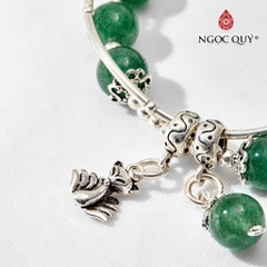 Vòng tay đá Thạch anh tự nhiên phối charm - Mẫu VC0755 - Ngọc Quý