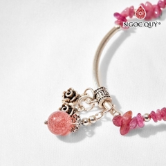Vòng tay đá Thạch anh tự nhiên phối charm - Mẫu VC0756 - Ngọc Quý