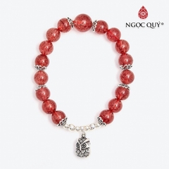 Vòng tay đá Thạch anh tự nhiên phối charm - Mẫu VC0757 - Ngọc Quý