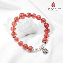 Vòng tay đá Thạch anh tự nhiên phối charm - Mẫu VC0757 - Ngọc Quý