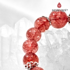 Vòng tay đá Thạch anh tự nhiên phối charm - Mẫu VC0757 - Ngọc Quý