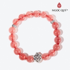 Vòng tay đá Thạch anh tự nhiên phối charm - Mẫu VC0758 - Ngọc Quý