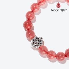 Vòng tay đá Thạch anh tự nhiên phối charm - Mẫu VC0758 - Ngọc Quý