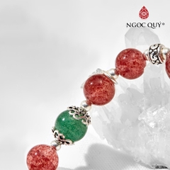 Vòng tay đá Thạch anh tự nhiên phối charm - Mẫu VC0759 - Ngọc Quý