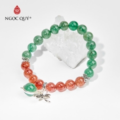 Vòng tay đá Thạch anh tự nhiên phối charm - Mẫu VC0763 - Ngọc Quý