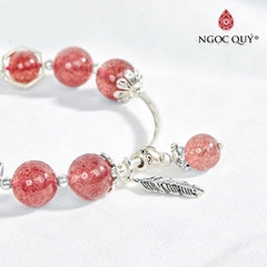 Vòng tay đá Thạch anh tự nhiên phối charm - Mẫu VC0764 - Ngọc Quý